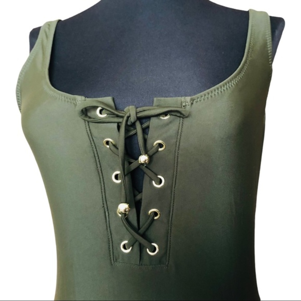 Mossimo Green Swimsuit - Picture 2 of 9